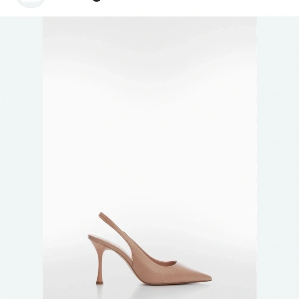 Mango Taupe women’s Suede Slingback stiletto